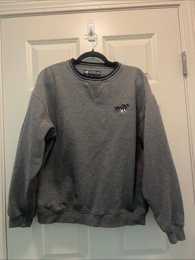 Vintage Big Dogs Charcoal Gray Crewneck Sweatshirt with Embroidered Logo